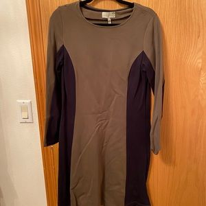 Olive & navy Sahalie medium dress